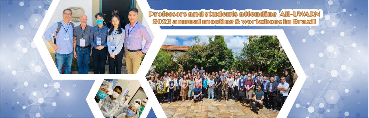 Professors and students attending  All-UWARN 2023 annual meeting & workshops in Brazil